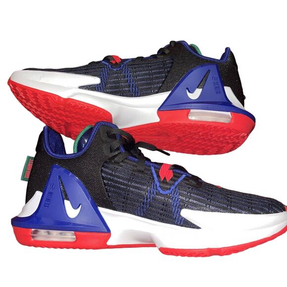 Nike Lebron Witness 6 'Black Siren Red' Men shoes CZ4052-005 size 10 "no lid" - Picture 1 of 9
